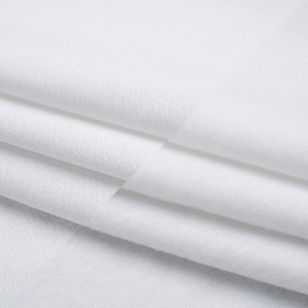 Cotton Sweatshirt Fleece - White - Deadstock - Joann Fabrics