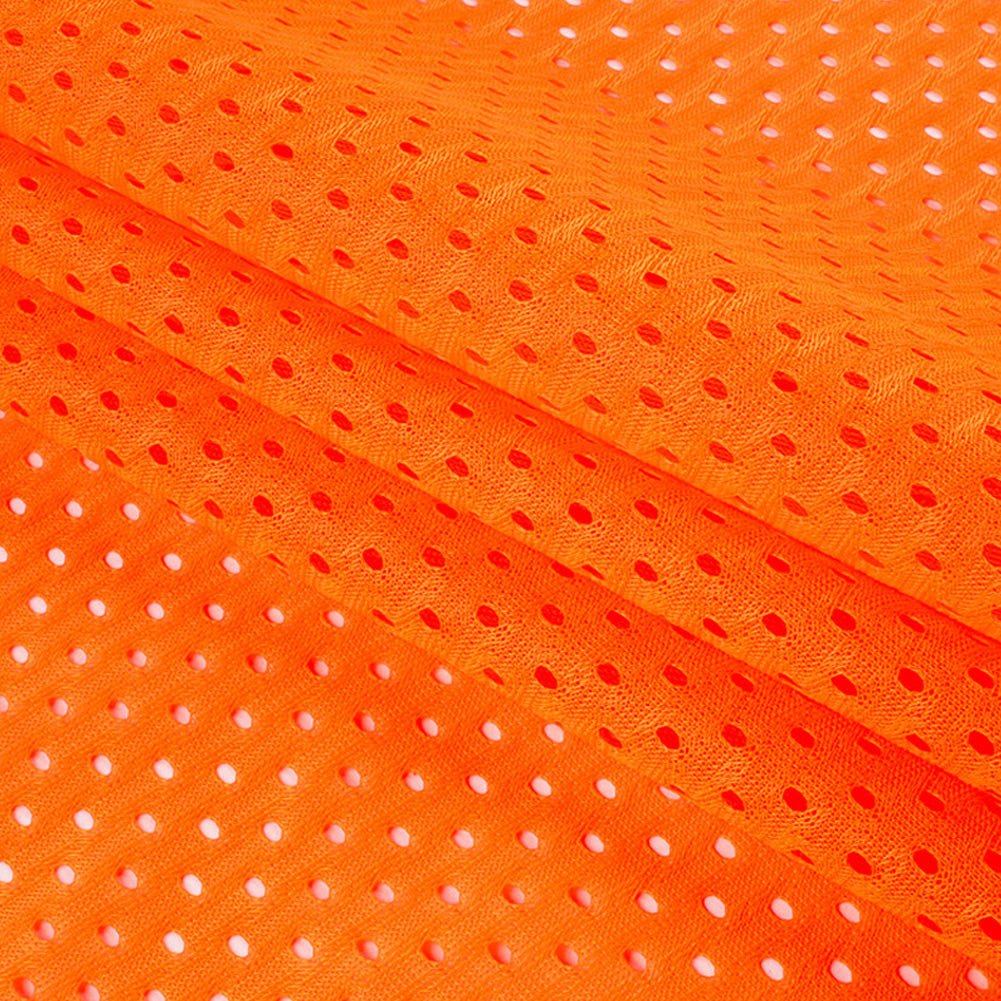 Polyester Athletic Mesh - Shocking Orange - Heracles Collection - Joann Fabrics