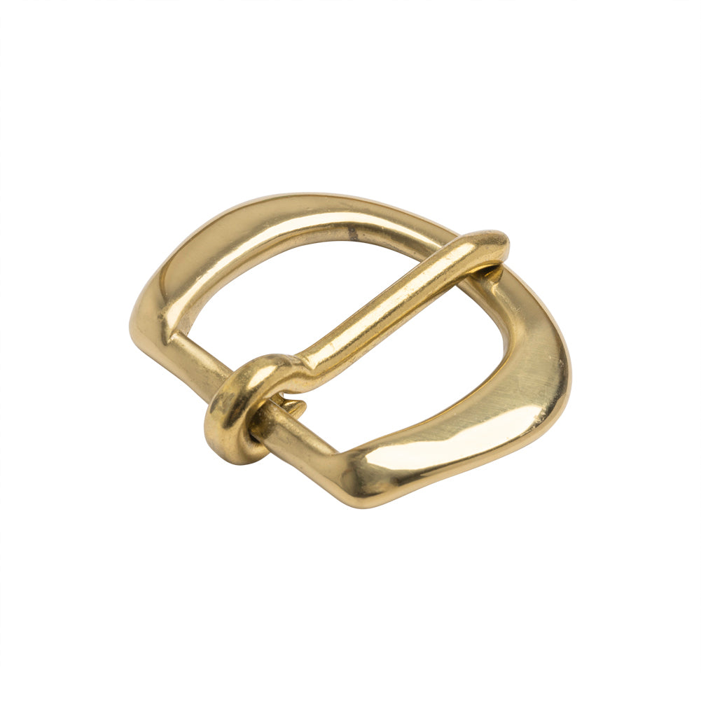 Polished Gold Rounded Metal Buckle - 2