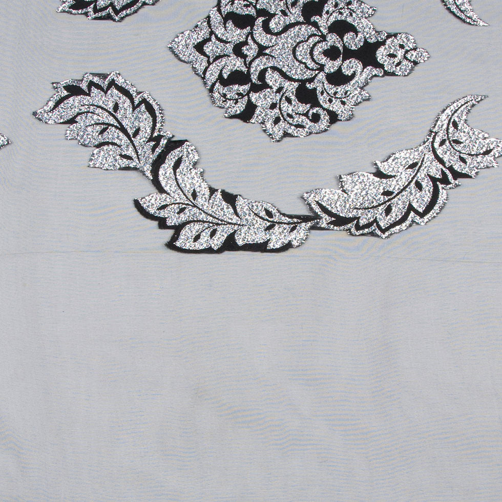 Black/Silver Damask Sheer - Joann Fabrics