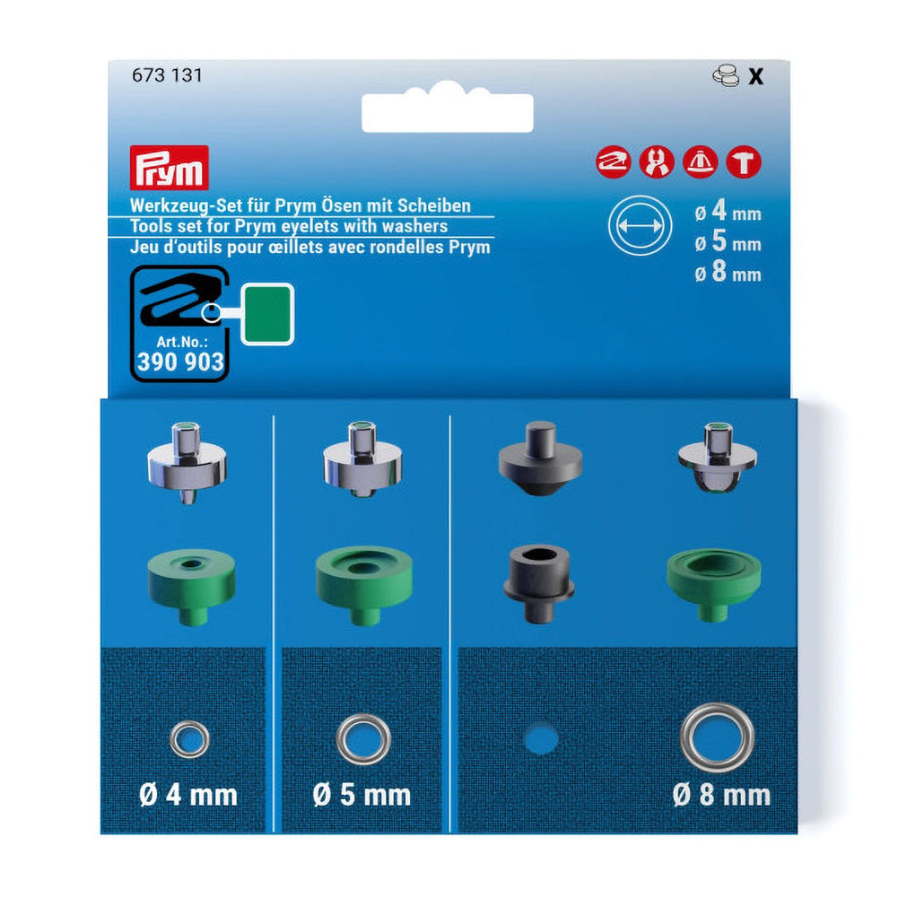 Prym VARIO Creative Tool Set for Eyelets - 4mm, 5mm and 8mm - Joann Fabrics