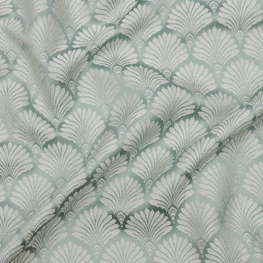 Drapery Jacquard - Mineral Palm Fans - British Imported - Joann Fabrics