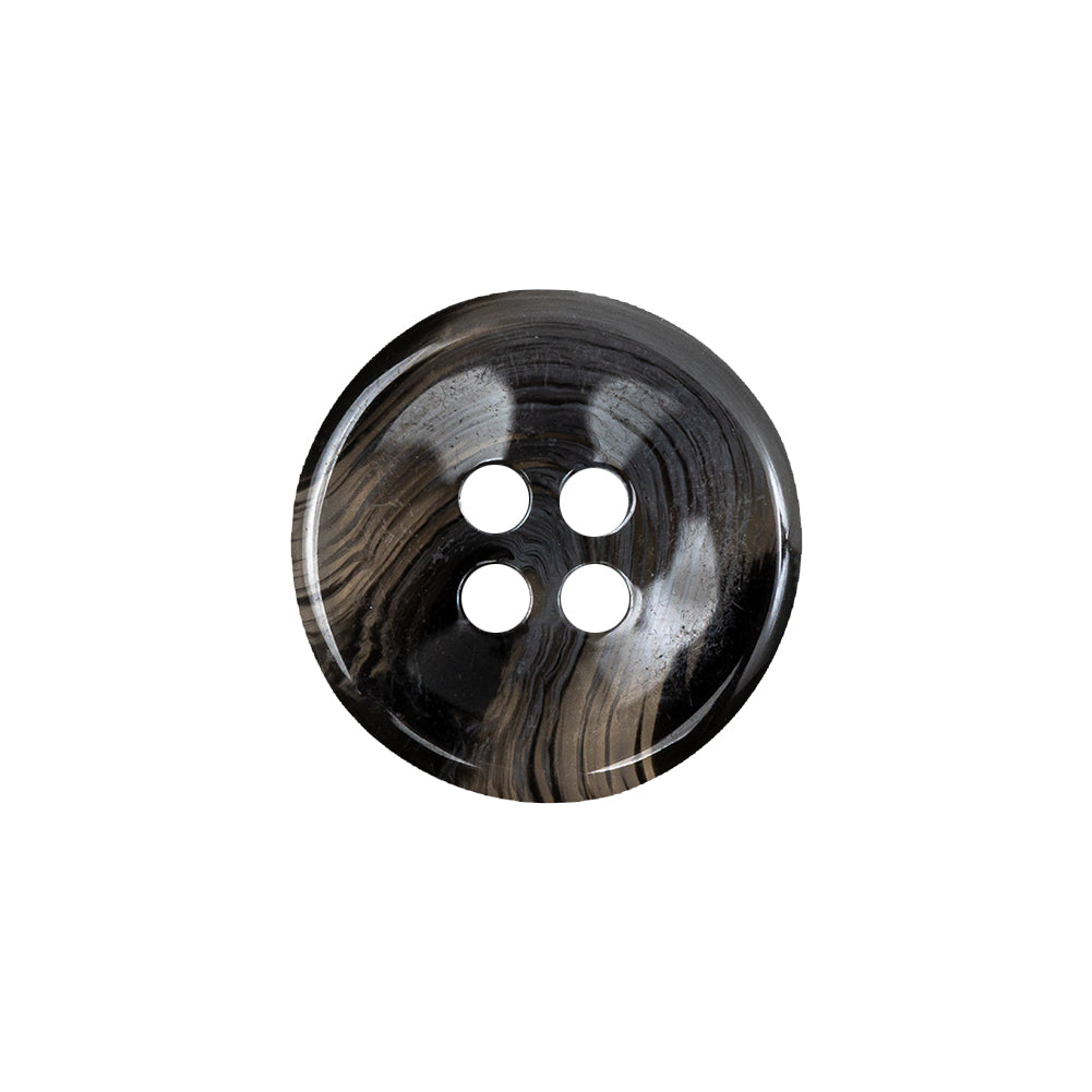 Translucent Smoke, Gray and Black 4-Hole Swirl Saucer Button - 32L/20mm - Joann Fabrics