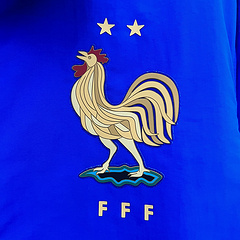 2024 France Reversible Windbreaker (White-Blue)Soccer Jersey 1:1 Thai Quality