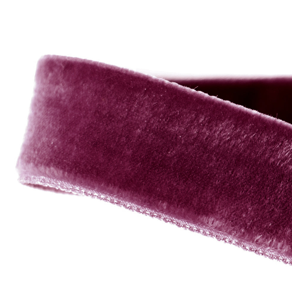Double Faced Velvet Ribbon Made in Italy - 7/8