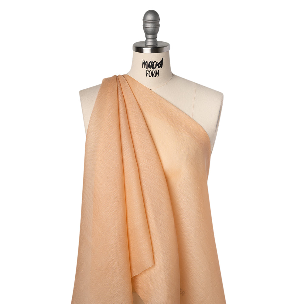 Linen and Silk Scrim - Peachy Nude - Famous Australian Designer Deadstock - Joann Fabrics