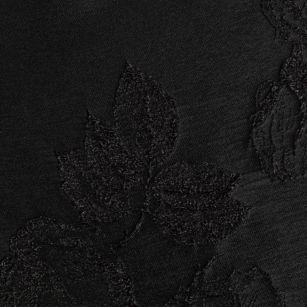 Metallic Black Floral Luxury Brocade - Joann Fabrics