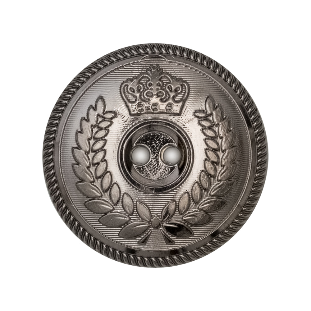 Italian Silver 2-Hole Crest Button - 44L/28mm - Joann Fabrics