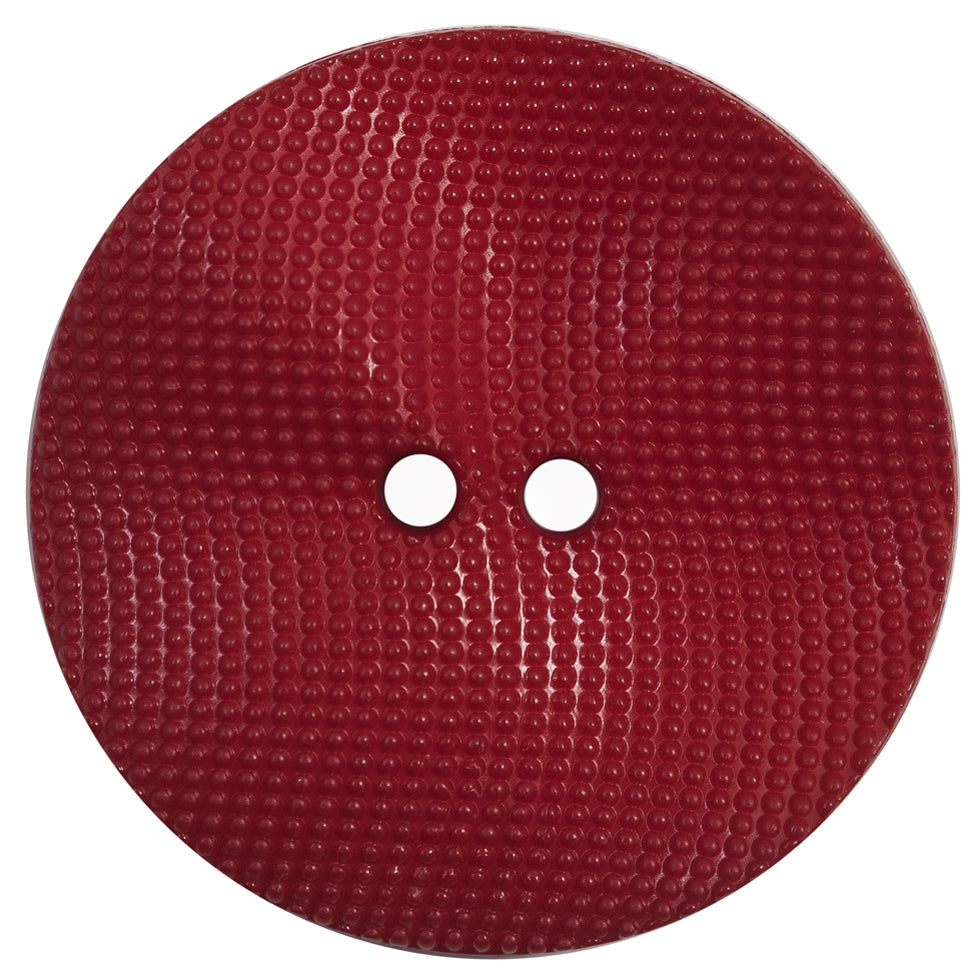 Italian Red Textured Wave Button - 64L/40.5mm - Joann Fabrics
