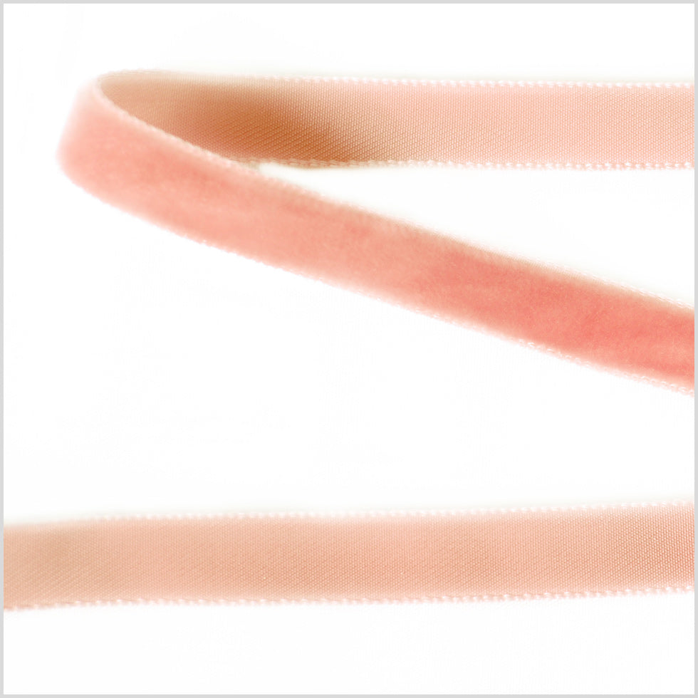 Single Faced Velvet Ribbon Made in Italy - 3/8