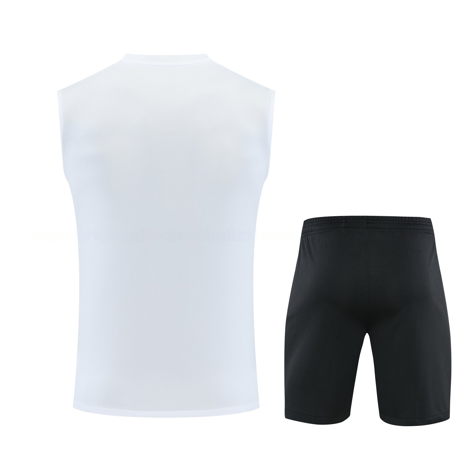 Paris Saint-Germain PSG 26-27 Vest Training Set - White Vest and Black Shorts - UnitedFutballJersey