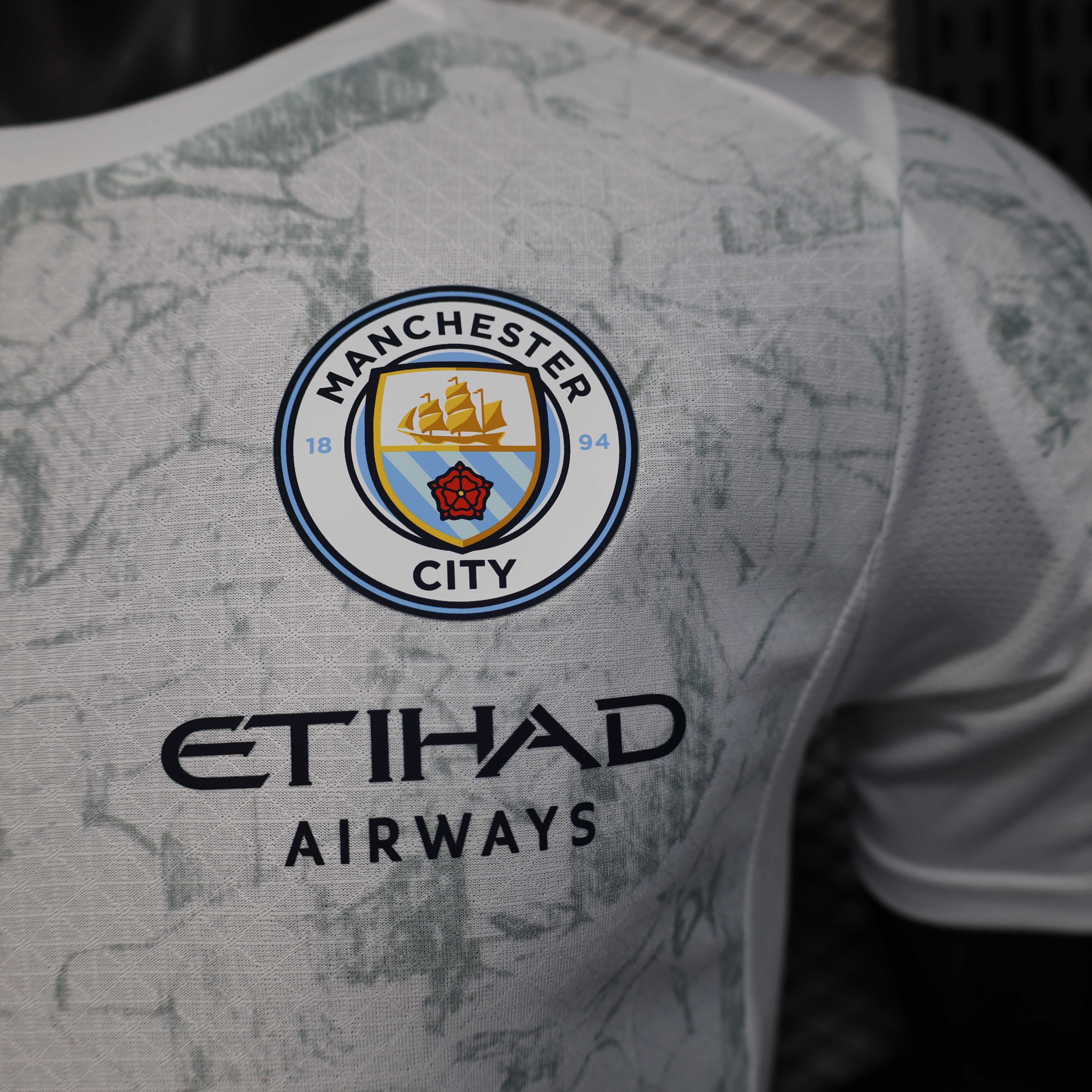 2025/2026 Player Version Manchester City KidSuper Joint Edition White Football Shirt 1:1 Thai Quality