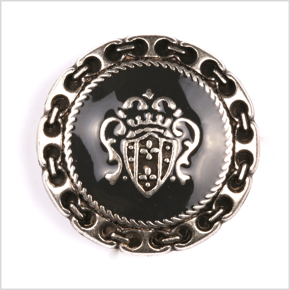 Silver Metal Coat Crest Button - 44L/28mm - Joann Fabrics