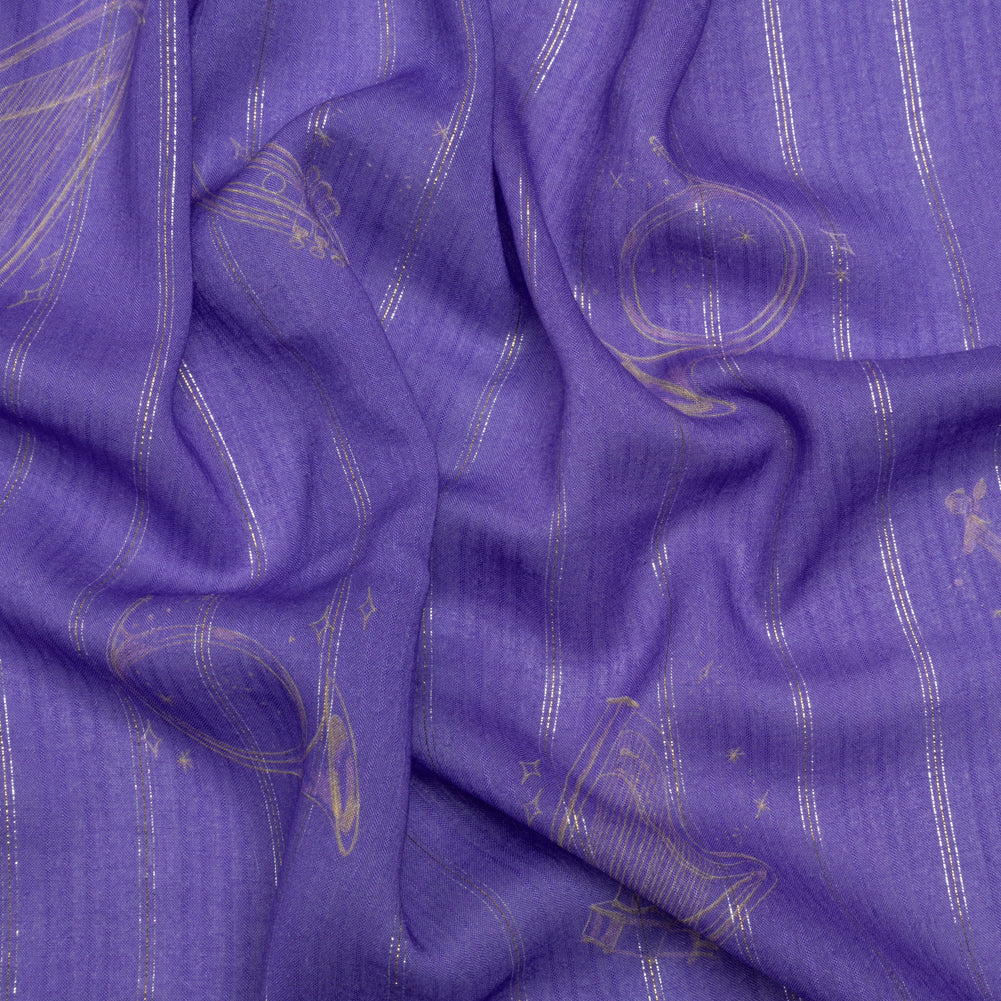 Mood Exclusive Lavender Concerto Metallic Pinstriped Viscose Dobby - Joann Fabrics