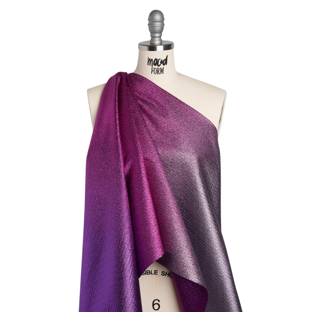 Metallic Luxury Brocade - Pink and Purple Crackled Ombre - Joann Fabrics