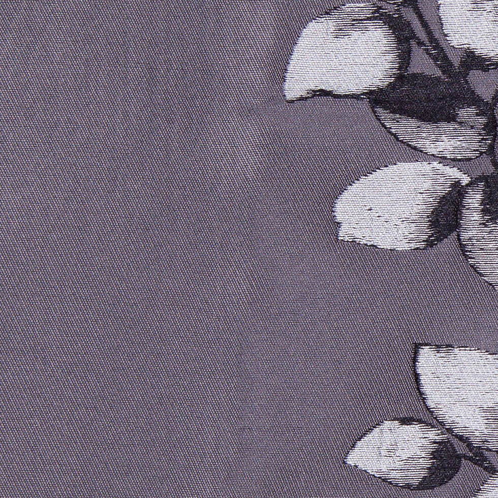 Gray and Black Columns of Leaves Brocade - Joann Fabrics