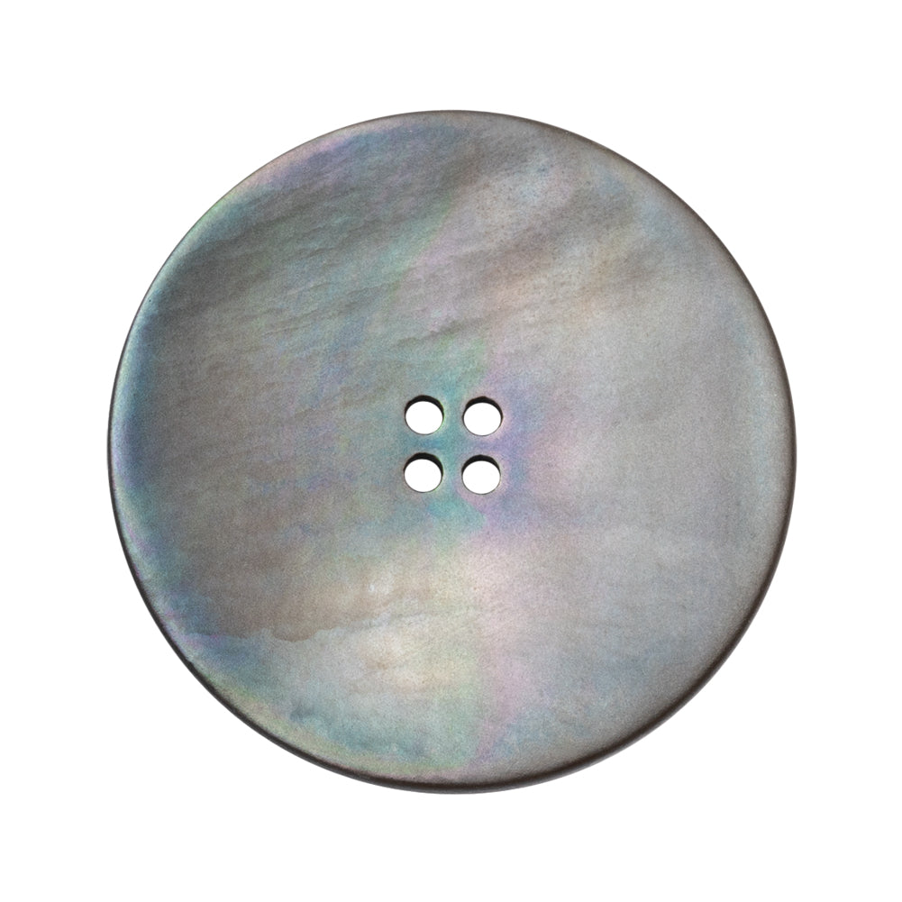 Iridescent Blue Narrow Rim 4-Hole Shell Button - 48L/30.5mm - Joann Fabrics