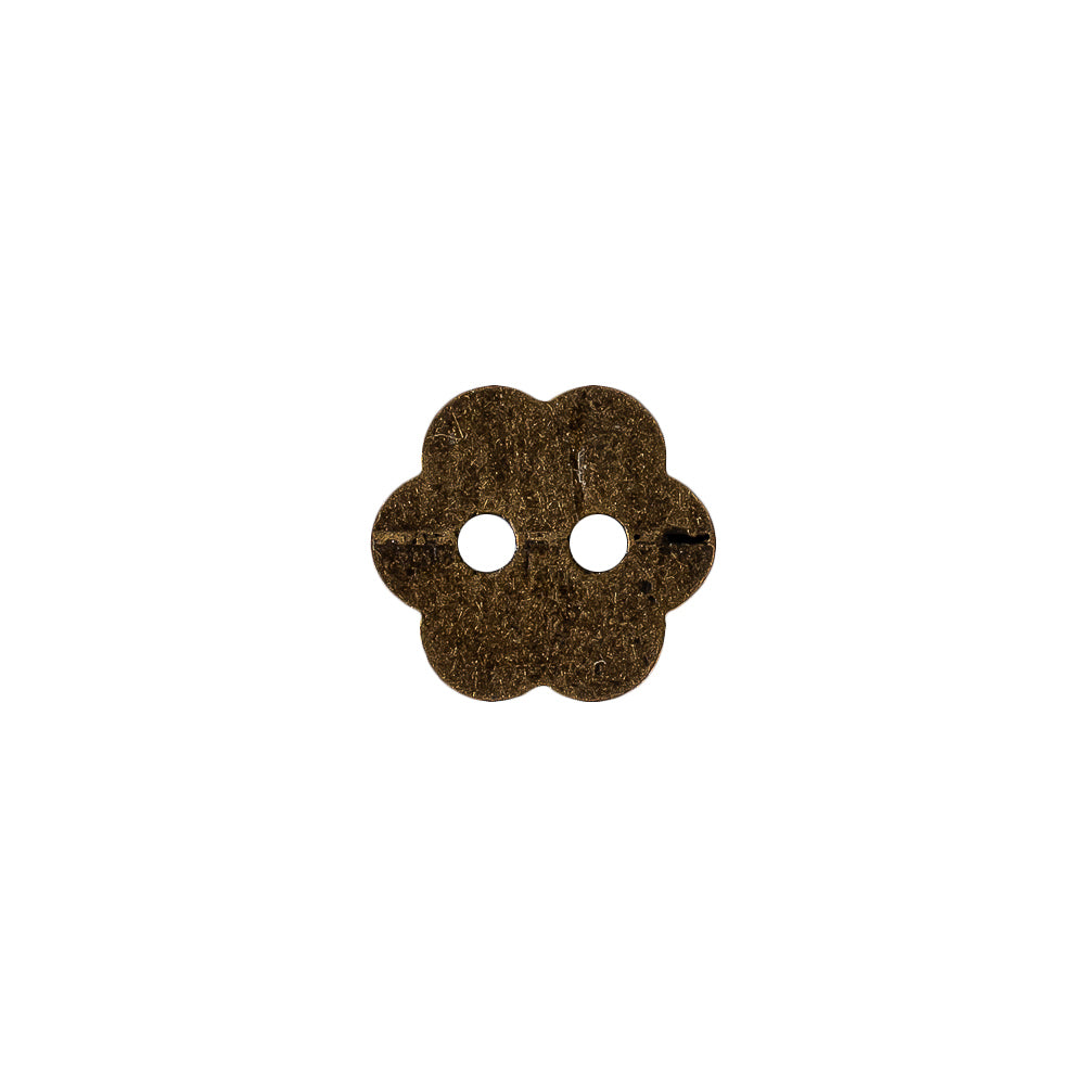 Bronze Concave 2-Hole Metal Flower Button - 20L/12.5mm - Joann Fabrics