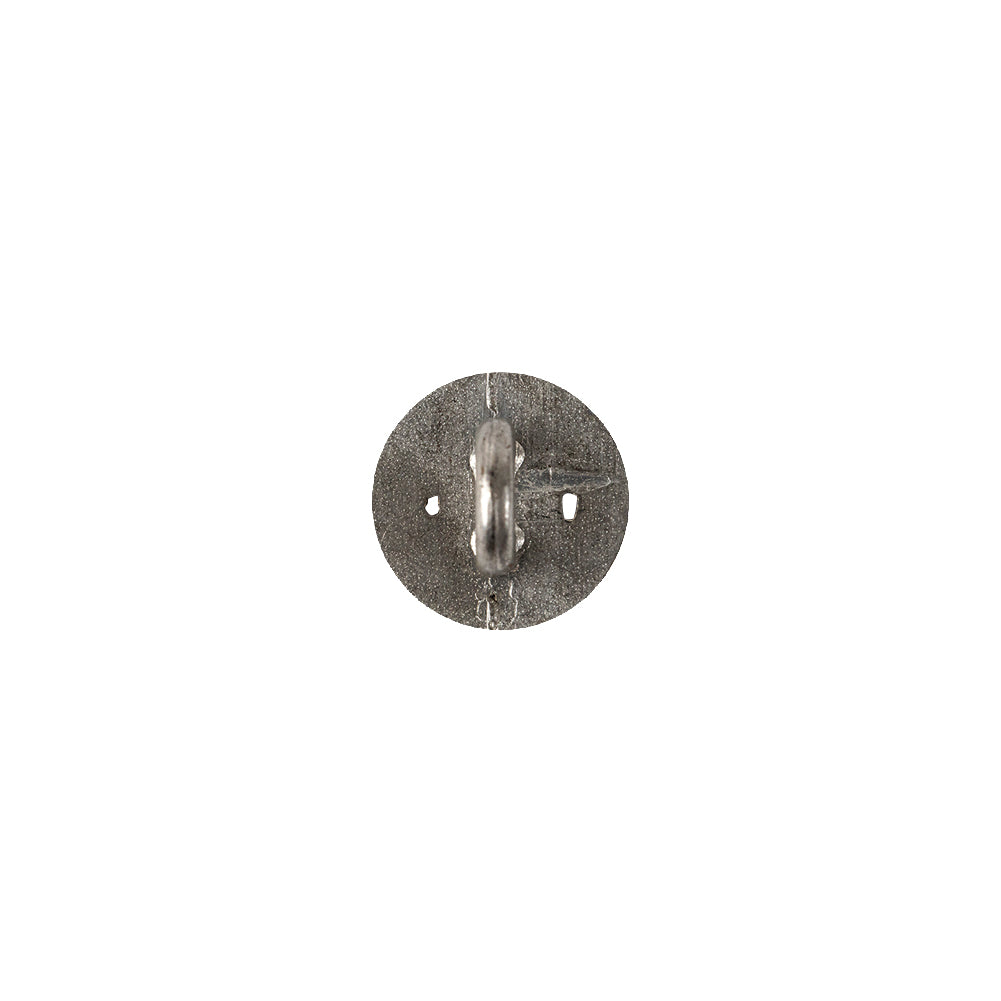 Italian Silver Faux Rope Textured Shank Back Metal Button - 16L/10mm - Joann Fabrics