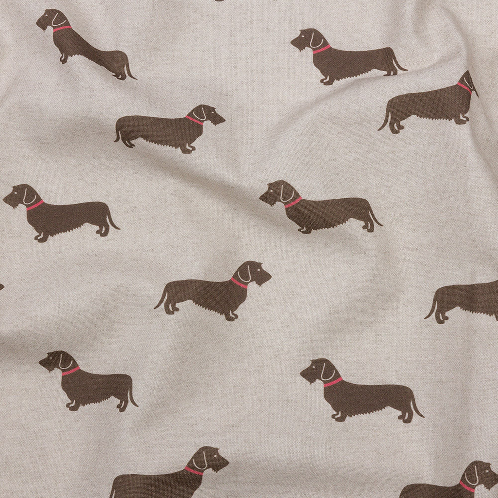 Cotton Canvas Print - Stone Little Dogs - British Imported - Joann Fabrics