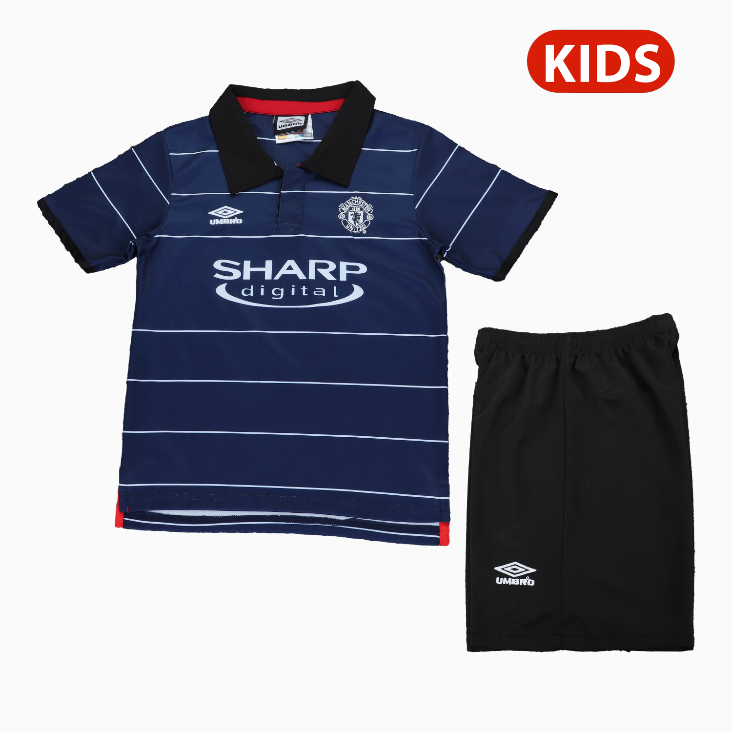 Retro Manchester United 1999-00 Away Kids Kit - UnitedFutballJersey