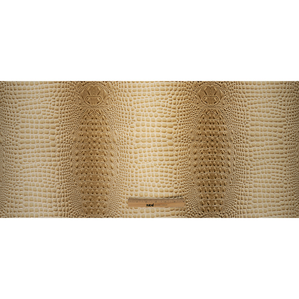 Alligator 3D Embossed Vinyl - Western Cream - Congaree Collection - Joann Fabrics