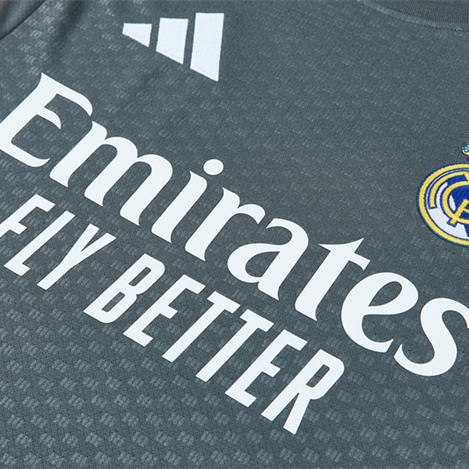 Real Madrid 26-27 Short-Sleeve Training Set - Deep Grey Top & Deep Grey Shorts - UnitedFutballJersey