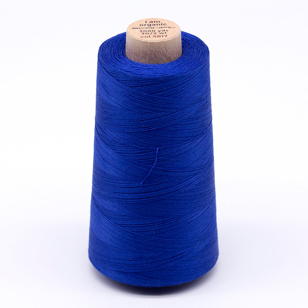 SCANFIL® 30wt Organic Pima Cotton Thread 3000 yd Cone - 4817 Nautical Blue - Joann Fabrics