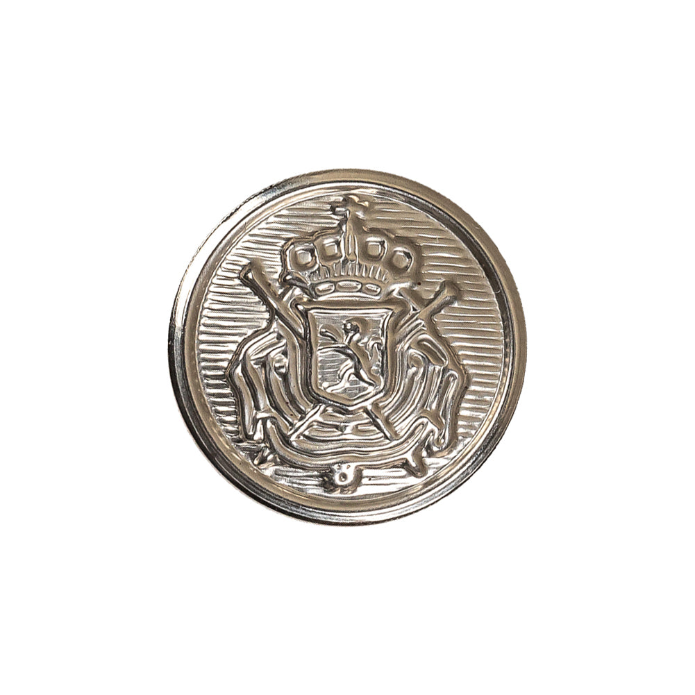 Silver Crest Shank Back Metal Button - 34L/21.5mm - Joann Fabrics