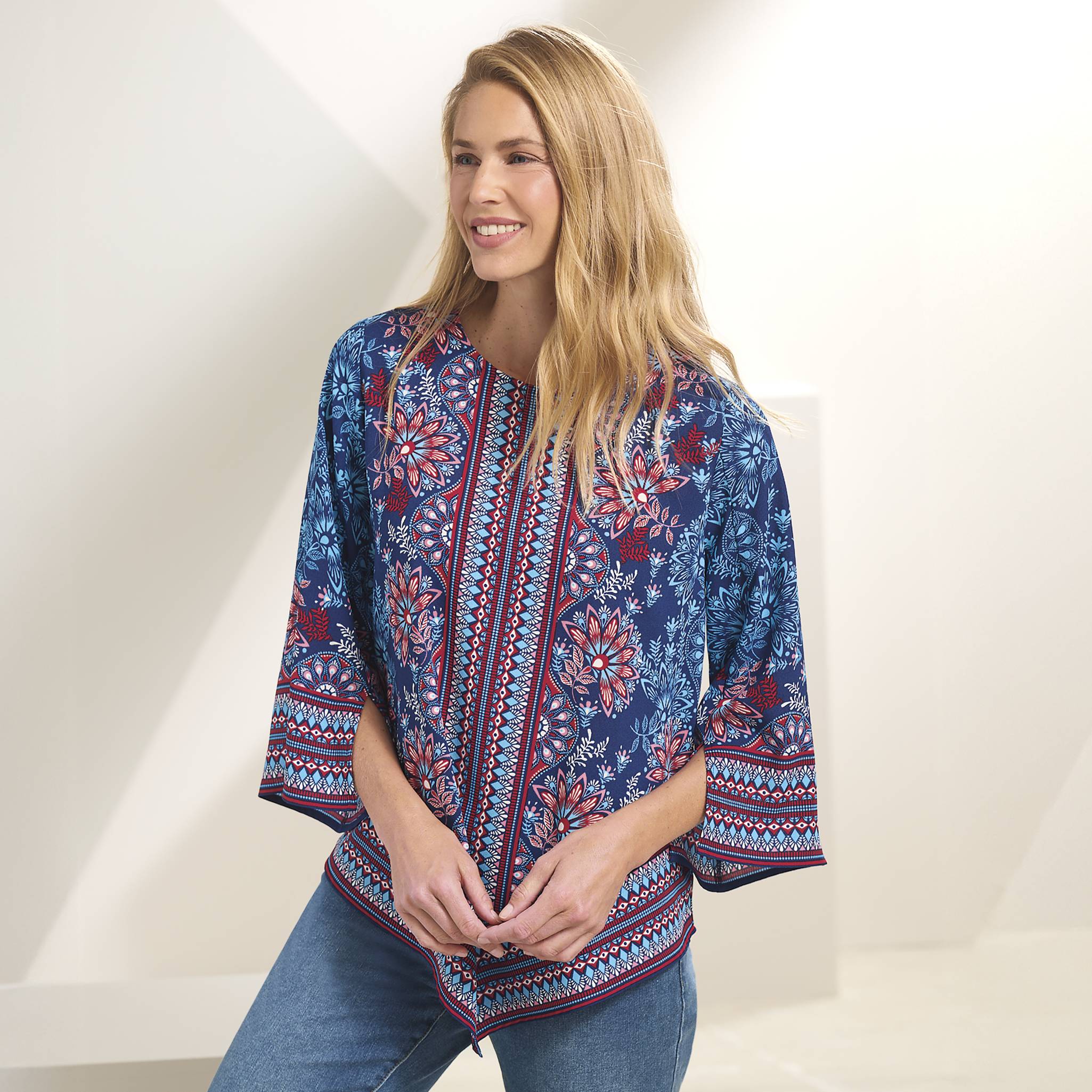 Border Print Popover Top - Northstyle Catalog
