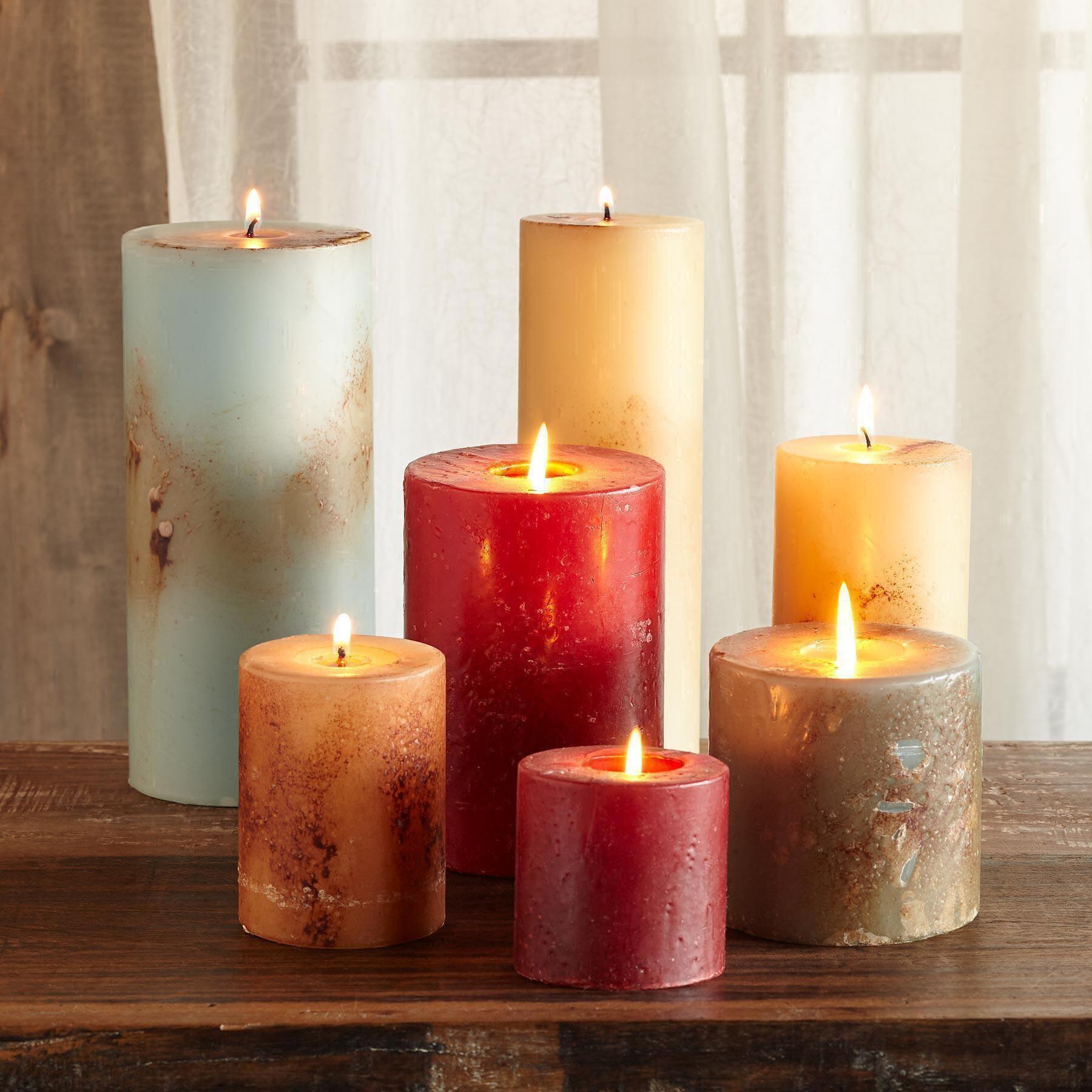 Antigua Single Wick Pillar Candle - Blair Catalog