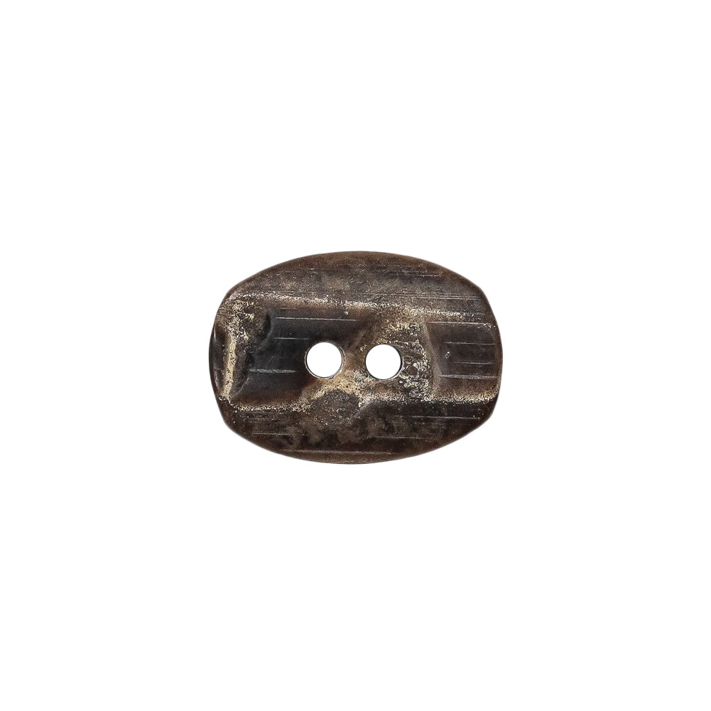 Gray and Brown Wood-Look Oval 2-Hole Plastic Button - 28L/18mm - Joann Fabrics