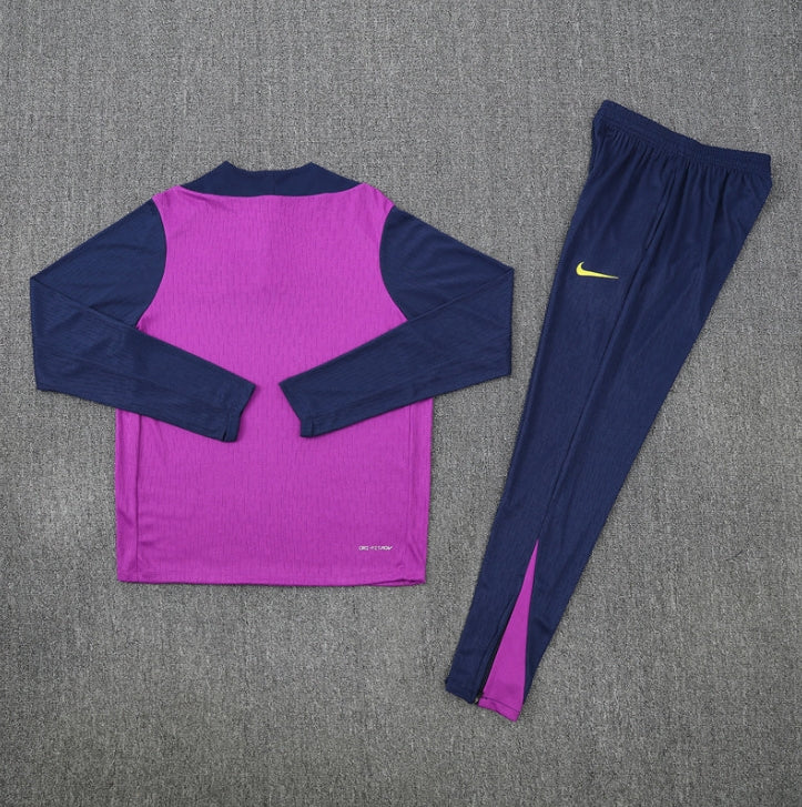 2025/2026 Barcelona Purple and Blue Tracksuit