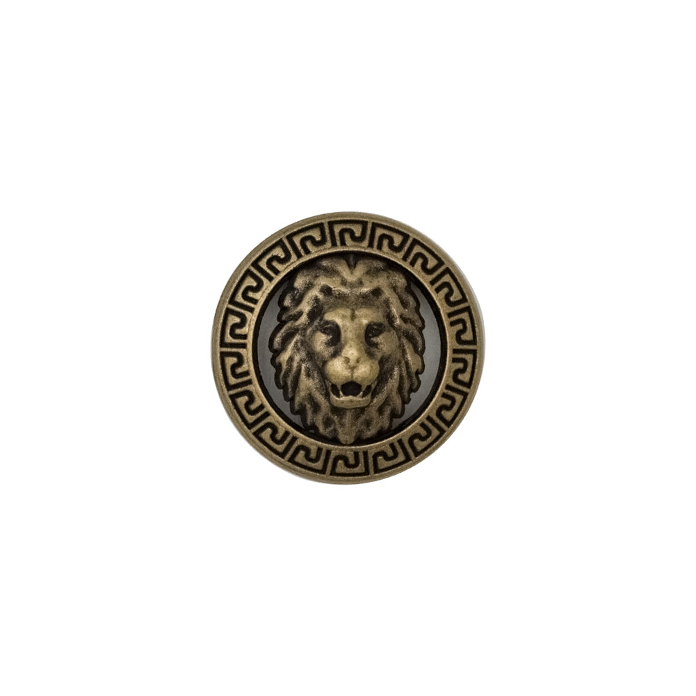 Italian Antique Gold Metal Crest Shank Button - 24L/15mm - Joann Fabrics