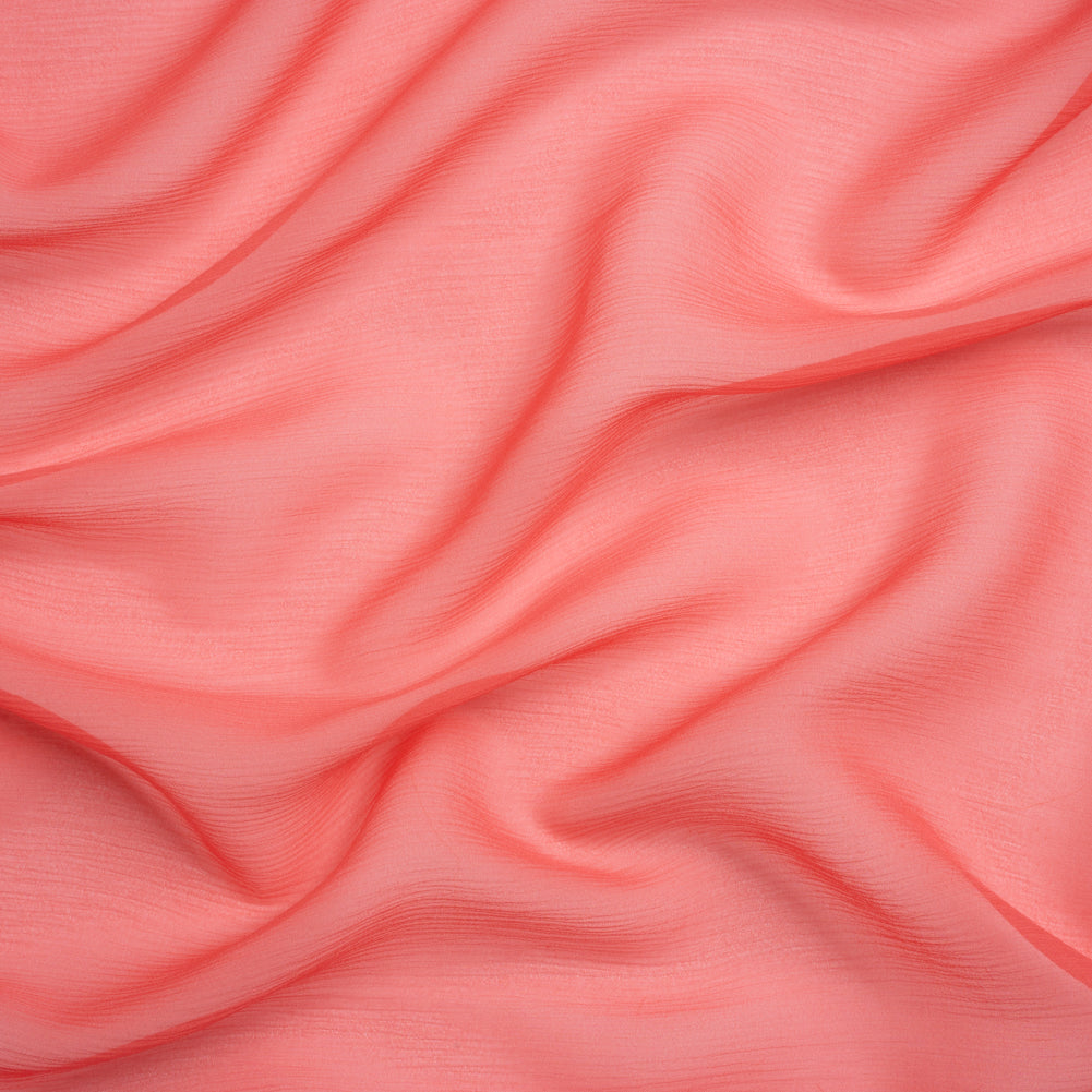 Crinkled Silk Chiffon - Salmon - Premium Collection - Joann Fabrics