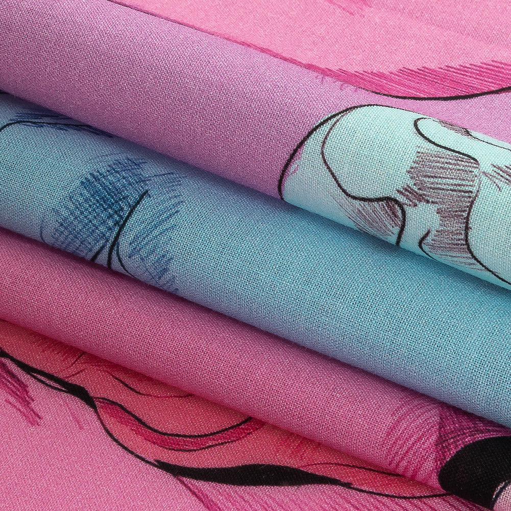 Cotton Voile - Rainbow Roman Busts - Saccharine Statuary Print - Mood Exclusive Sugar Collection - Joann Fabrics