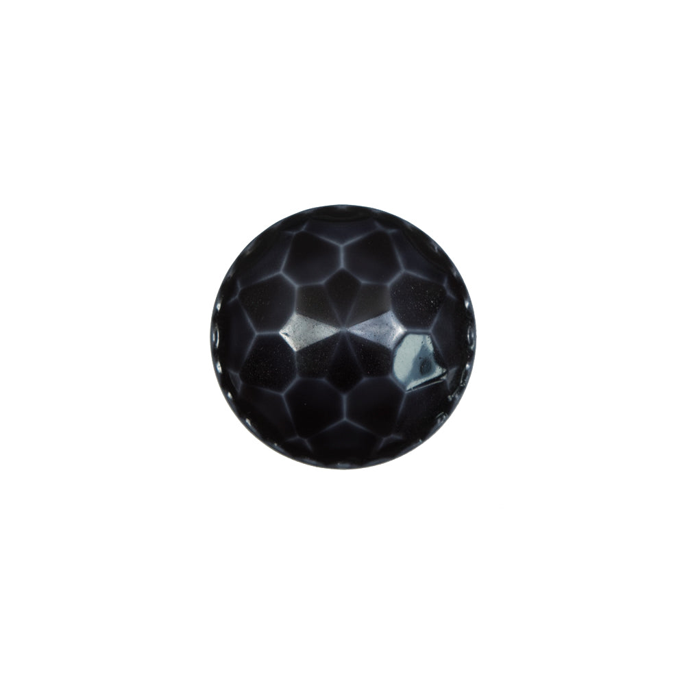Italian Charcoal Plated Bevel-Cut Button - 24L/15mm - Joann Fabrics