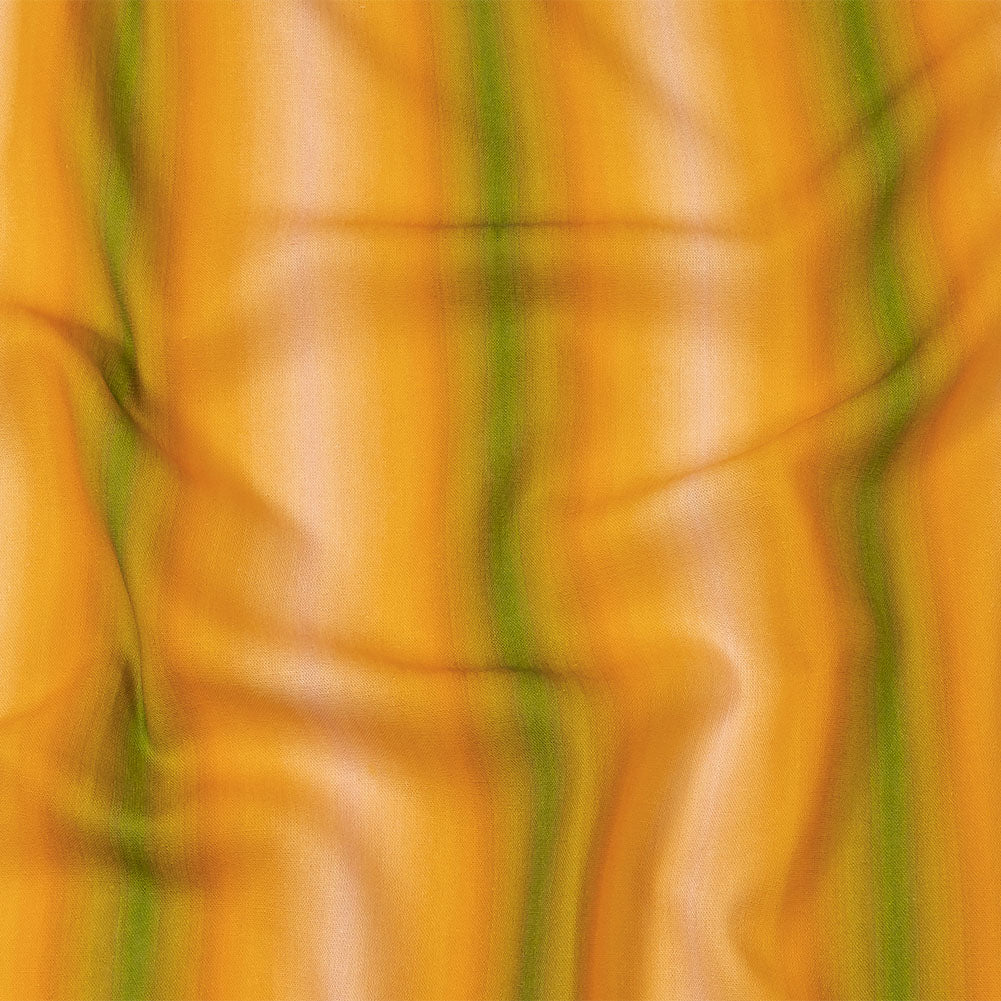 Linen and Rayon Woven - Green and Yellow Gradient Stripes - Marmalade Parade Print - Mood Exclusive Citrus Collection - Joann Fabrics