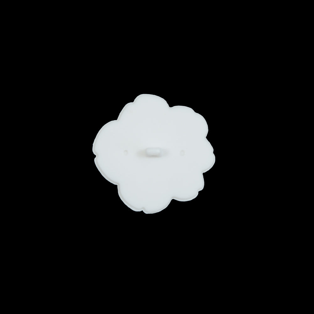 Italian White Flower Shank Back Button - 24L/15mm - Joann Fabrics