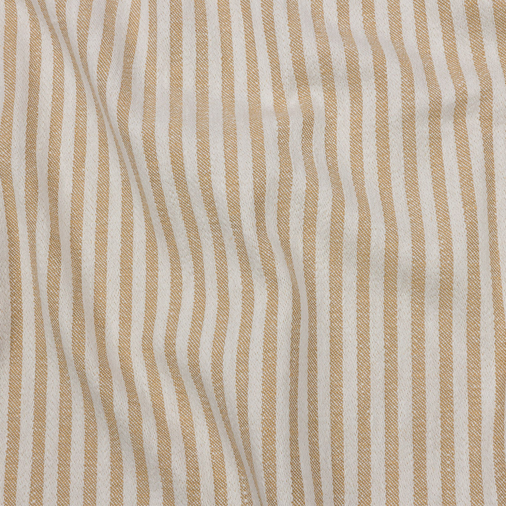 Cotton and Polyester Woven - Gold - Raised Stripes - British Imported - Joann Fabrics