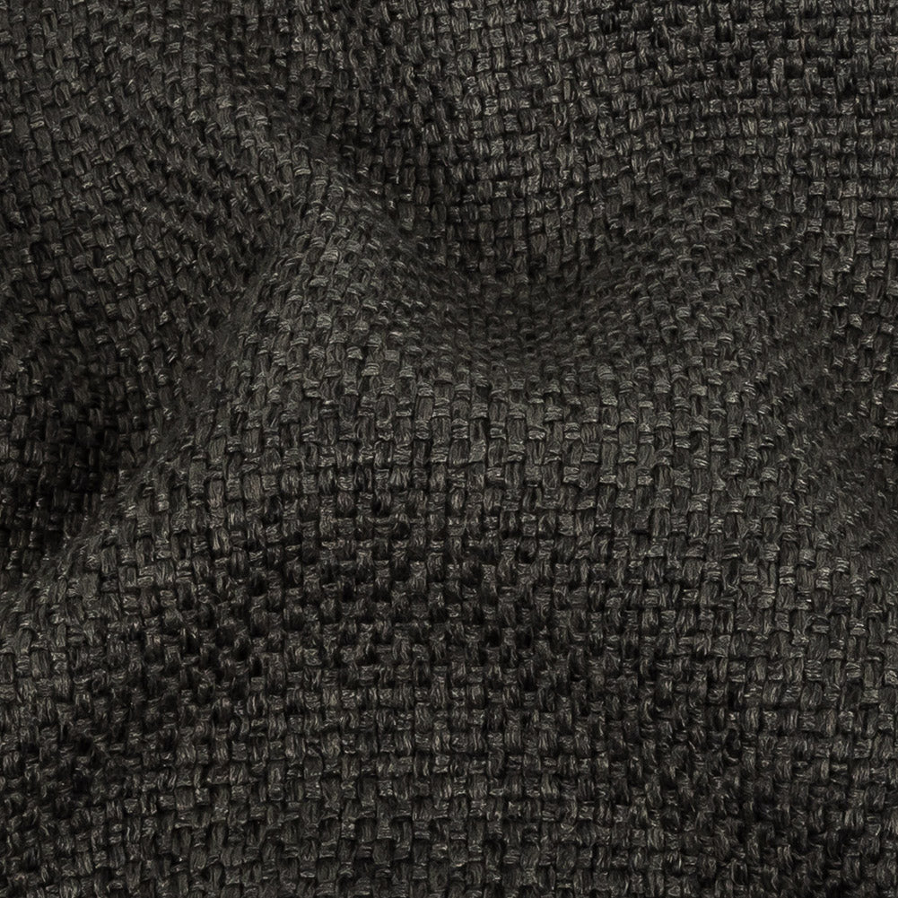 Dark Charcoal Basketwoven Polyester and Cotton Home Decor Fabric - Joann Fabrics
