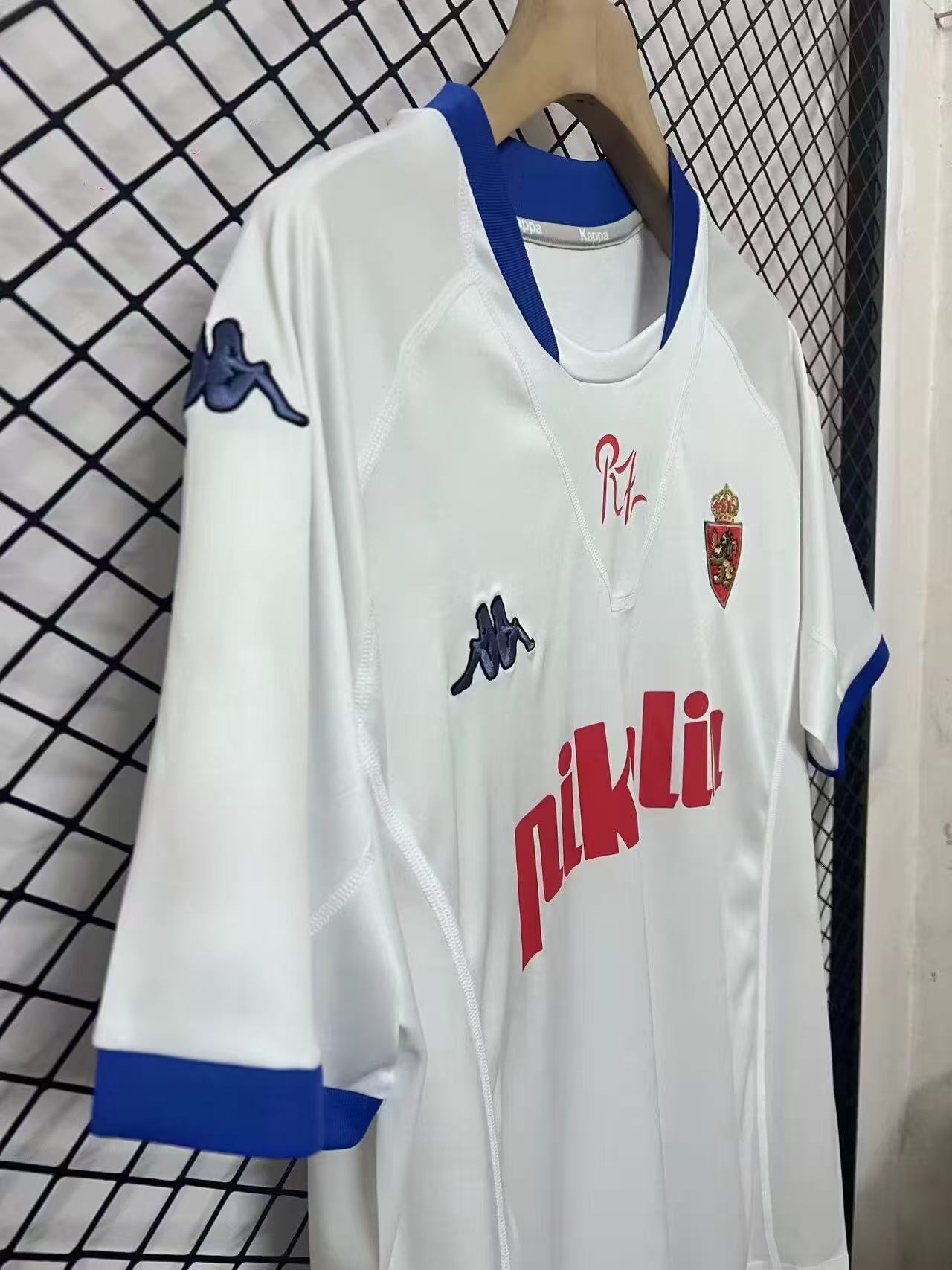 2001/2002 Retro Real Zaragoza Home Football Shirt 1:1 Thai Quality