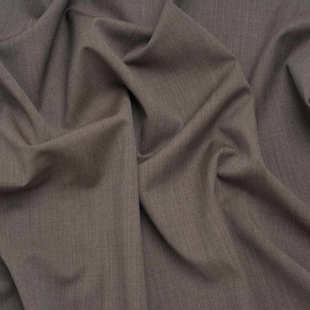 Super 120 Wool Twill Suiting - Gray Brown - Deadstock - Joann Fabrics