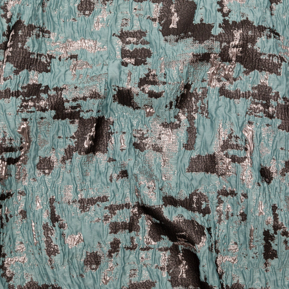 Mint Chocolate Chip Abstract Luxury Metallic Brocade - Joann Fabrics