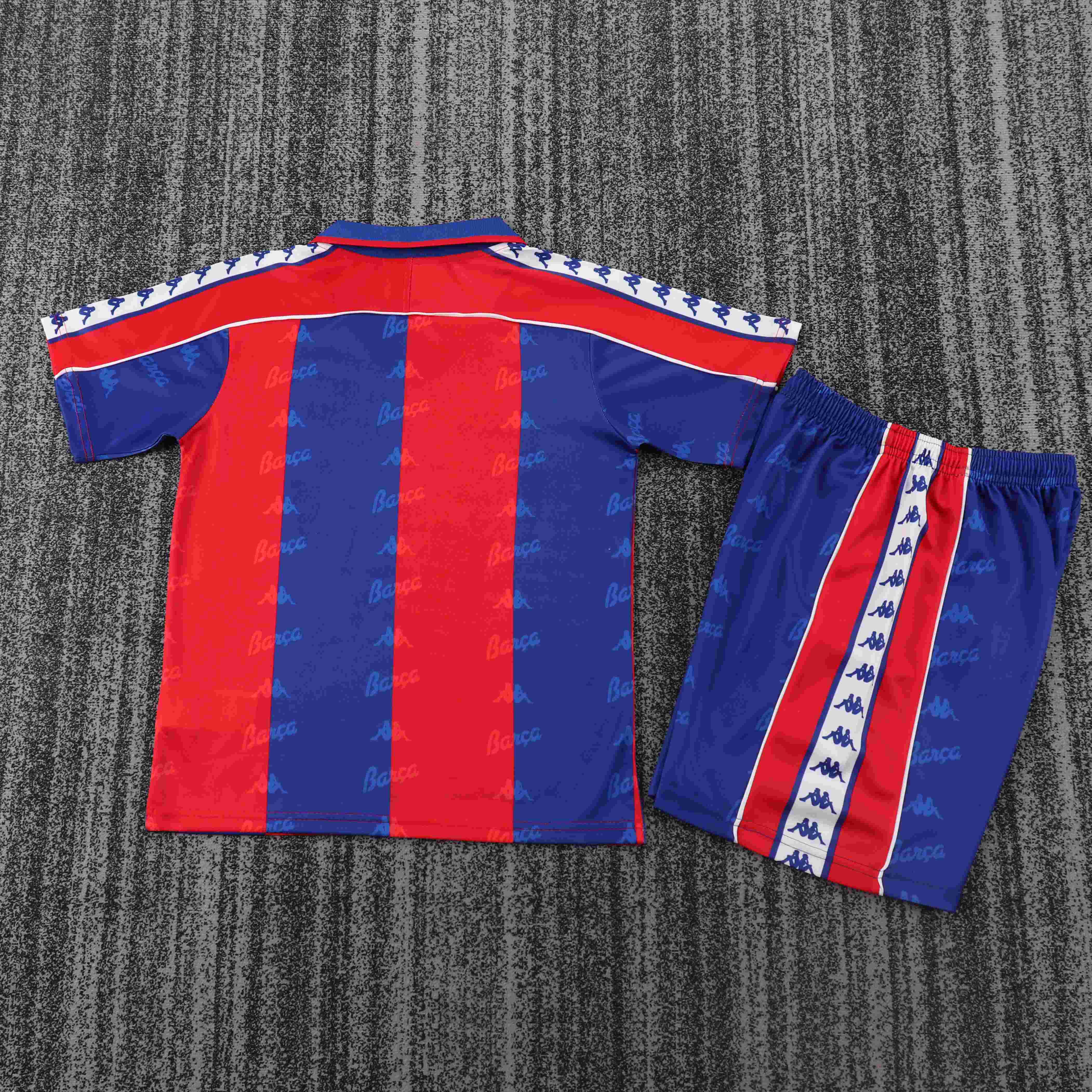 1992-1995 Retro Barcelona Home Football Shirt 1:1 Thai Quality Kids Size