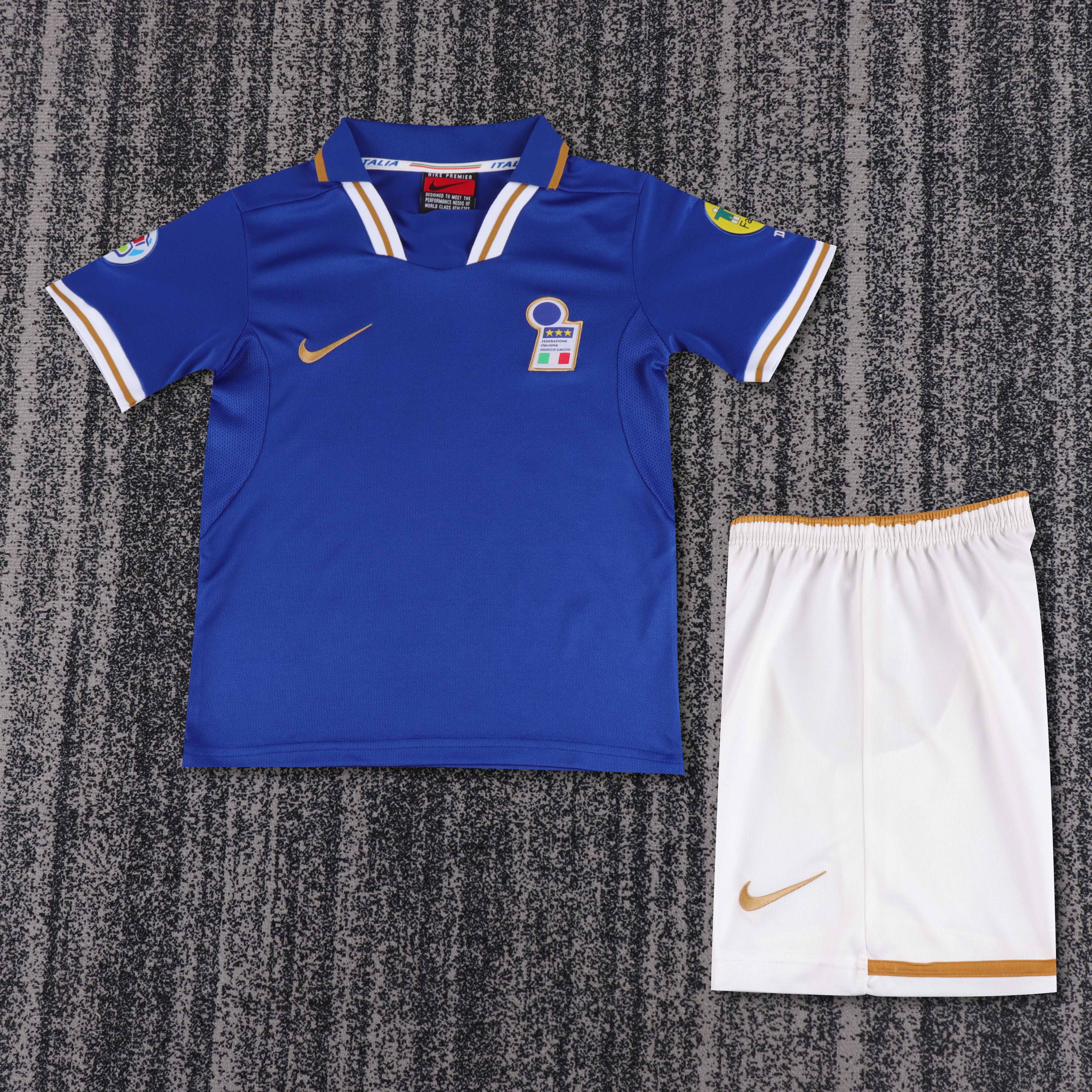 1996 Retro Italy Home Football Jersey 1:1 Thai Quality Kids Size