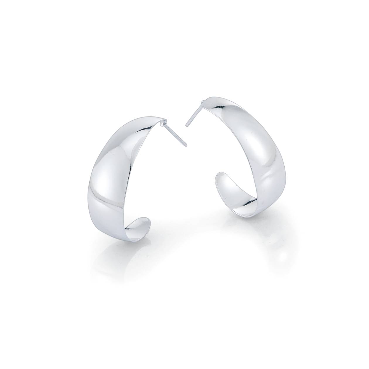 Sterling Silver Post Hoop Earrings, Gift Boxed - Northstyle Catalog