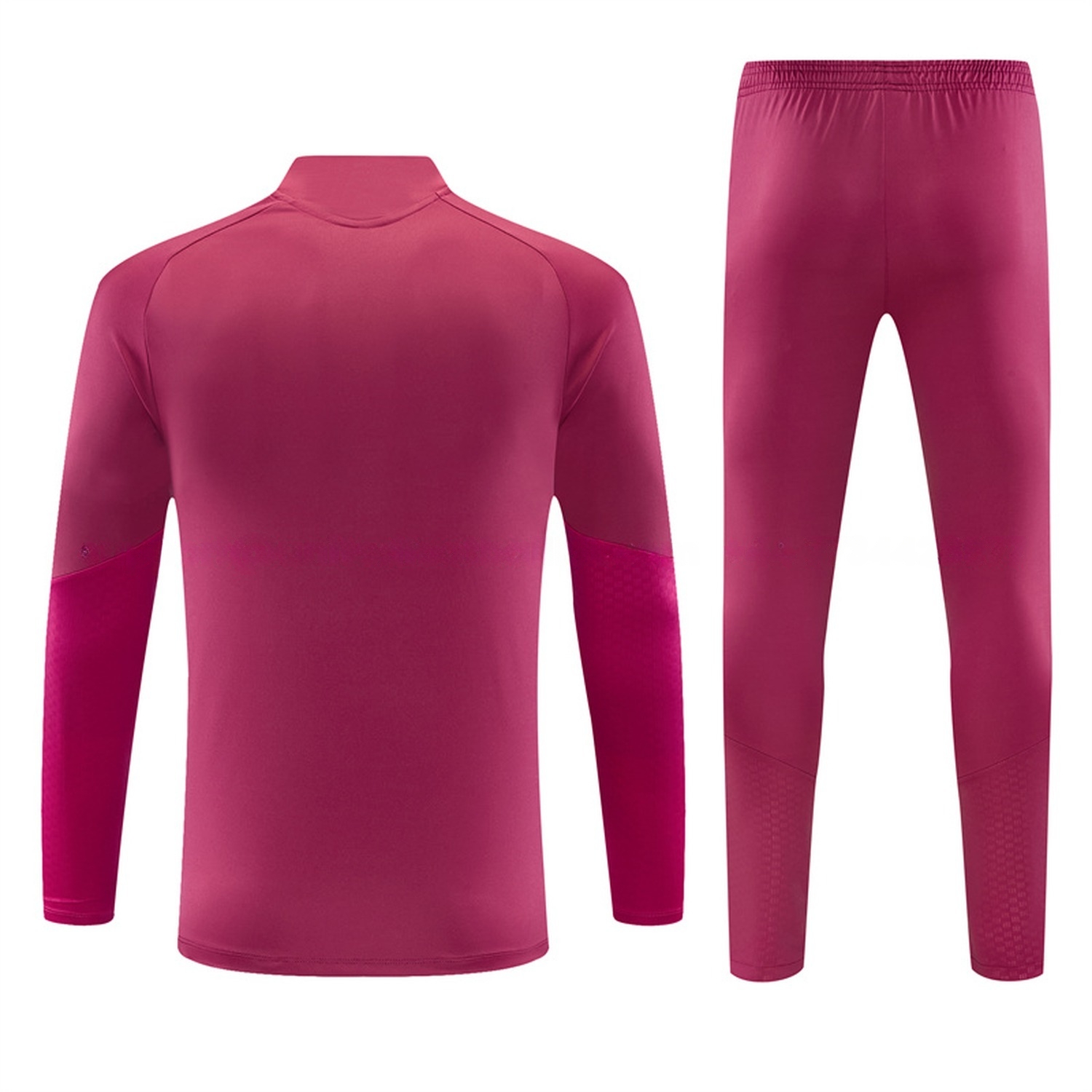 Real Madrid 26-27 Kids Long Sleeve Training Set - Rose Red Top & Rose Red Pants - UnitedFutballJersey