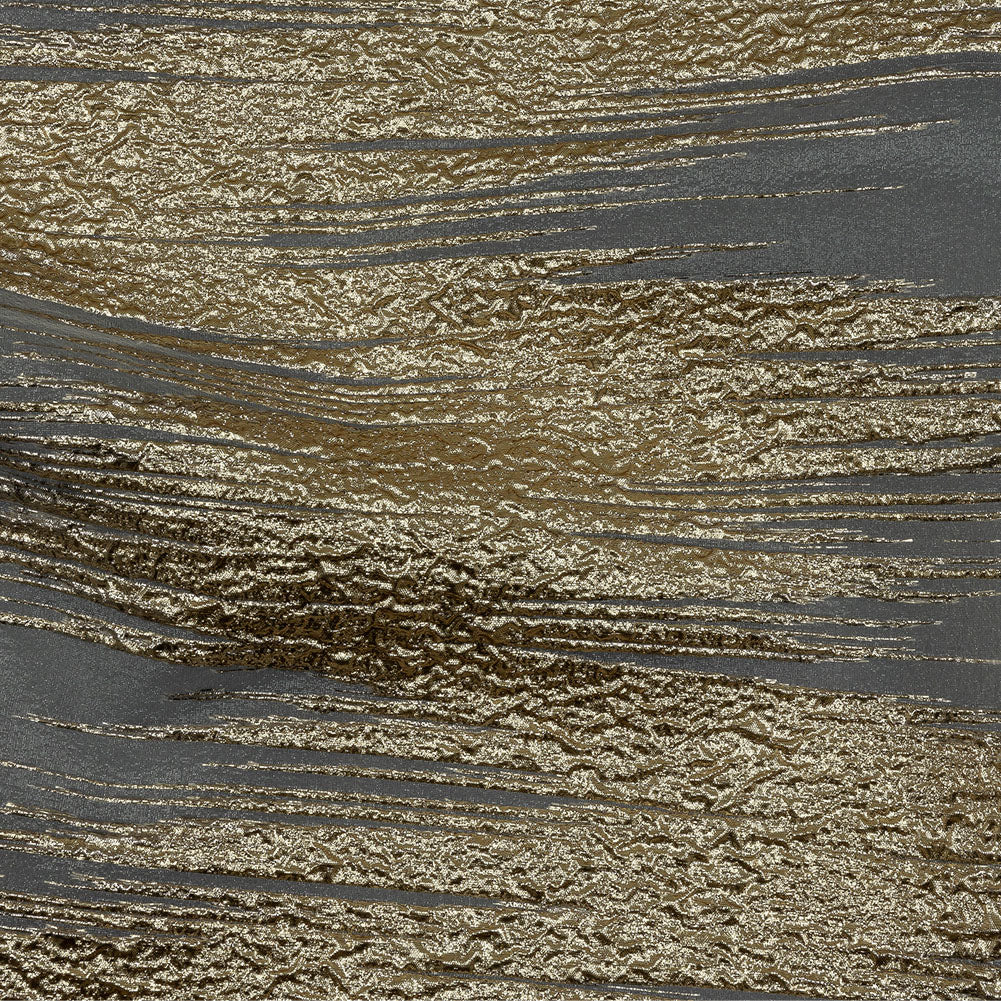 Metallic Gold and White Sleek Streaks Luxury Burnout Brocade - Joann Fabrics