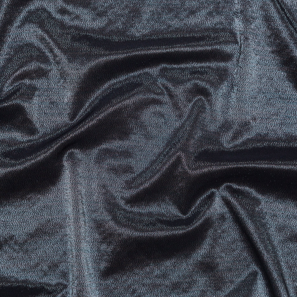 Brittani Metallic Silver and Black Stretch Two-Tone Satin - Joann Fabrics